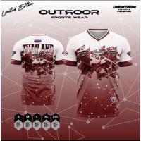 ราคา OUTDOOR เสื้อกีฬาคอวี พร้อมส่ง 6 สี ผ้าไมโครนุ่มลื่น (22985976100)