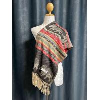 ราคา ผ้าพันคอ ผ้าคลุมไหล่ ลายช้าง (22578064477)