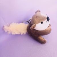 ราคา ซือ1แถม1 ตุ๊กตากระรอกหางฟู ตุ๊กตากระรอก พวงกุญแจกระรอก จี้ห้อยกระเป๋า ตุ๊กตาห้อยกระเป๋า (17754744687)