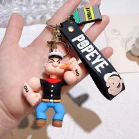 ราคา K0K4DQ น่ารักน่ารักๆ Popeye พวงกุญแจกะลาสีเรือ ความคิดสร้างสรรค์ในการ การ์ตูนลายการ์ตูน จี้กระเป๋าเป้สะพายหลัง เครื่องประดับ llaveros ตุ๊กตาคาวาอี้ อุปกรณ์เสริมพวงกุญแจรถยนต์ สำหรับนักเรียน (224420088