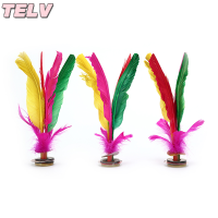 ราคา TELV Dgheg เป่าจีน Jianzi Footbal เท้าเตะ Handwheel แฟนซีขนห่านลูกขนไก่ออกกำลังกาย (22569288734)