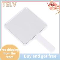 ราคา TELV กระจกแต่งหน้าสี่เหลี่ยมแบบมือถือกระจกโต๊ะเครื่องแป้งพร้อมที่จับกระจกขนาดกะทัดรัดสำหรับผู้หญิงกระจกแต่งหน้าสำหรับร้านเสริมสวย (22880011155)