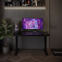 ราคา SB Design Square SB FURNITURE โต๊ะทำงานปรับระดับไฟฟ้า ขนาด 120 ซม Top กระจก Temper รุ่น Luke 2 W120XD60XH70 120 ซม (22442640904)