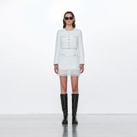 ราคา DISAYA Tweed Mini Skirt with Mesh Trim กระโปรงสั้นผ้าทวีต (19425998047)