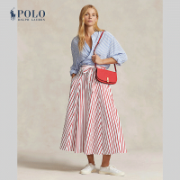 ราคา Polo Ralph Lauren กระโปรงผู้หญิง Striped Cotton A Line Skirt รุ่น WMPOSKTNDR20092 สีแดง (21846637118)