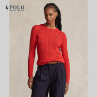 ราคา Polo Ralph Lauren เสื้อกันหนาวผู้หญิง Cable Knit Cotton Crewneck Sweater รุ่น WMPOSWENC020890 สีแดง (21846322716)