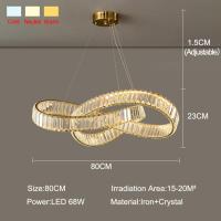 ราคา TOMAX โคมไฟติดเพดานที่ห้อยไฟ LED โคมไฟติดเพดานคริสตัลLampu Gantung Kristal สุดหรูสำหรับวิลล่าโรงแรมแสงห้องโถงร้านอาหารอิตาเลียนโคมระย้าห้องนั่งเล่นห้องนอนรับประกัน1ปี (22177017269)