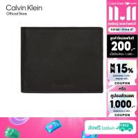 ราคา CALVIN KLEIN กระเป๋าสตางค์ผู้ชายหนังแท้ CK Inset Billfold Wallet รุ่น 4D1012G UB1 สีดำ (23059352741)