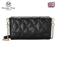 ราคา VICTORIA HYDE London กระเป๋าผู้หญิงสลิงผู้หญิงมุกเล็กเพชรกระเป๋าสะพายไหล่กระเป๋าโซ่หนังแท้ (20626974720)