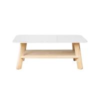 ราคา SB Design Square KONCEPT FURNITURE โต๊ะกลาง KC PLAY รุ่น MARBELLA หินสังเคราะห์ขาวขาไม้ยางสีอ่อน 100x60x39 5 ซม (22042343403)