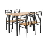 ราคา HomeHuk ชุดโต๊ะอาหาร 4 ที่นั่ง ขนาด 120 ซม (22890425169)