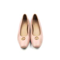 ราคา ELLE SHOES รองเท้าหุ้มส้นหัวมน หนังแกะแท้ มีให้เลือก 3 สี รุ่น ELBL001 (23053696985)