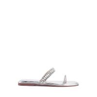 ราคา NINE WEST รุ่น GOOD รองเท้าแตะส้นเตี้ย สีเงิน (22807460323)