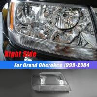 ราคา Right Headlight Cover Front Headlight Lens Cover for Jeep Grand Cherokee 1999 2005 (18276621127)
