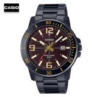 ราคา Velashop นาฬิกาข้อมือผู้ชายคาสิโอ Casio Analog Black Dial Mens Watch สายแสตนเลสสีดำ รุ่น MTP VD01B 1BVUDF MTP VD01B 1B MTP VD01B (15252536062)