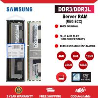ราคา Samsung REG ECC เซิร์ฟเวอร์แรม DDR3 RAM Memoria 8GB 16GB 32GB 64GB PC3 10600R หน่วยความจำ PC3 12800L PC3 12800L รองรับเมนบอร์ด LGA 2011 (22964683331)