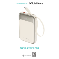 ราคา สินค้าใหม่ Power Bank ALPHA X ALP10 21WPD Pro 10000mAh fast charge 22 5W Wireless Charging 15W จอ LED มาพร้อมสายในตัวประกัน 2 ปี (22506164583)