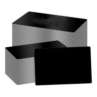 ราคา 300 Pcs Metal Business Cards Black Metal Business Card Blanks for CNC Engraver Laser Engraving Thickness 0 2mm (22151738907)