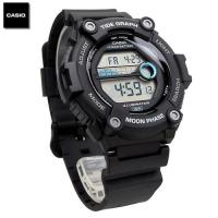 ราคา Velashop นาฬิกาข้อมือผู้ชายคาสิโอ ดิจิตอล Casio Digital Tide and Moon Graph สายเรซิ่น สีดำ รุ่น WS 1300H 1AVDF WS 1300H 1A WS 1300H (13266433098)