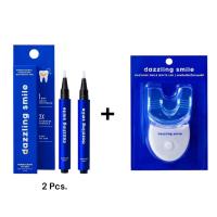 ราคา เซ็ตคู่ฟันขาว x 2 Dazzling Smile Professional Ingredient Whitening Pen Dazzling Smile White LED (22927333231)