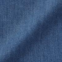 ราคา มูจิ เสื้อเชิ้ตเดนิมคอจีนแขนยาว ผู้หญิง MUJI Denim Stand Collar Long Sleeve Shirt (22575836387)