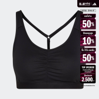 ราคา adidas Training Coreessentials Medium Support Bra Women Black HE9066 (22438983164)