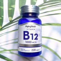 ราคา 80 Sale EXP 4 2024 วิตามินบี Vitamin B12 1000mcg 220 Tablets PipingRock (12481390327)