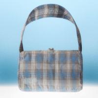 ราคา NEW DOWNTOWN TH กระเป๋า Shoulder Bag รุ่น Messy Bag V 5 ผ้าลูกฟูกพิมพ์ลายสก็อตสีเทาฟ้า (22971710167)