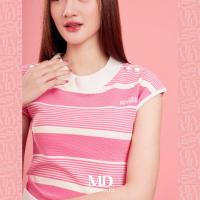 ราคา Missmoda รุ่น MC 241TT040 เสื้อยืดลายขวางคอปีนแต่งกระดุม เสื้อผู้หญิงแบรนด์ เฉพาะเสื้อ มี 2 สี สีดำและสีชมพู (22311767328)
