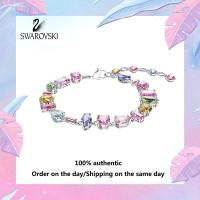 ราคา Swarovski 5656427 สร้อยข้อมือเงินแท้ 925 ประดับพลอยคริสตัลหลากสีผสมทรง Gema แจกกล่องของขวัญบรรจุภัณฑ์ของแท้ (20728214579)