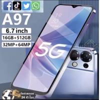ราคา ส่งฟรี COD โทรศัพท์มือถือของแท้ Android A97 สมาร์ทโฟน 6GB 128GB HD จอ 6 5นิ้วโทรคัพท์มือถือ รองรับ2ซิม Smartphone 4G 5G เต็มหน้าจอ (21509237676)