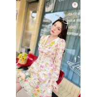 ราคา Yellow Bun Dress เดรสสั้นสีเหลืองลายตาราง แขนยาว พิมพ์ลายน่ารัก ปกงานปัก เว้ากลางหลัง มีดีเชือกผูกเองด้านหลัง มีซับใน (21782962208)