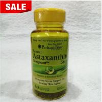 ราคา 80 OFF ราคา Sale EXP 8 2024 สาหร่ายแดง แอสต้าแซนธิน Natural Astaxanthin 5 mg 60 Softgels Puritans Pride (21495351628)