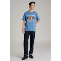 ราคา Mc jeans เสื้อยืดแขนสั้นผู้ชาย คอกลม สีฟ้าอ่อน MTTZ866 (22979195158)