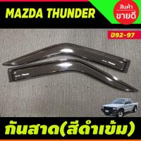 ราคา คิ้วกันสาดประตู คิ้วประตู กันสาด คิ้ว สีบรอนเงิน คู่หน้า 2ประตู ช่วงยาว ตอนเดียว มาสด้า Mazda Thunder 1996 (22384783905)