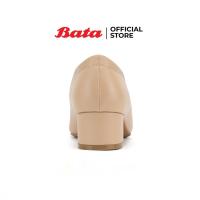 ราคา Bata บาจา รองเท้าส้นสูงแบบสวม เสริมส้นสูง 1 นิ้ว สำหรับผู้หญิง สีดำ 6316108 สีเบจ 6318108 (22984568759)