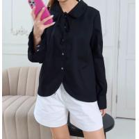 ราคา Highestjump Moniga shirt เสื้อเชิ๊ตคอบัวแขนยาว Best seller สีขาวพร้อมส่ง (22468609398)