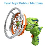 ราคา Fan Dinosaur Bubble Machine in Bubble Handheld Electric Dinosaur Bubble Machine Bubble Dinosaur Pool Toys (22824476600)