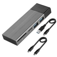 ราคา ใหม่ USB C HUB M 2 NVMe NGFF SSD เชลล์ NVMe ภาชนะ SD TF เครื่องอ่านบัตรจัดเก็บ C TYPE HUB ซ็อกเก็ต เหมาะสำหรับ MacBook Pro Air USB C S plitter (23054167927)