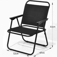 ราคา เก้าอี้แคมป์ปิ้ง เก้าอี้สนามพับ เก้าอี้พับพกพา เก้าอี้สนาม camping Chair รับน้ำหนักได้ 200kg สีกากี สีดำ สีเขียว (22888102708)