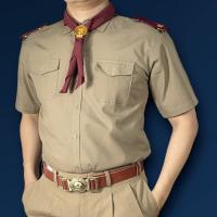 ราคา เสื้อลูกเสือตราสมอ สีกากี ผ้าโทเร ชุดลูกเสือ เฉพาะเสื้อ พร้อมส่ง (20961432300)