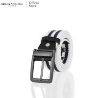 ราคา Louis Montini เข็มขัดผ้า แคนวาสผสมหนังแท้ เข็มขัดผู้ชาย เข็มขัดแฟชั่น Canvas Belt MCT17 (5577998879)
