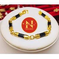 ราคา สร้อยข้อมือแท่งนิลดำ แท่งโกเมนแดง แท่งสีรวมนพเก้า ขนาด5มิม ทองชุบ ทองหุ้ม สวยเสมือนจริง นพคุณห้างทอง (21920619596)