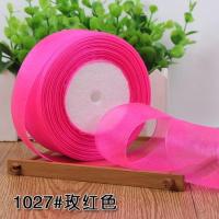 ราคา 45meter roll 12 15 20 25 40 50mm Organza Ribbons Wholesale Wedding Christmas Birthday Party Decoration DIY Gift Wrapping Ribbons (19831800694)