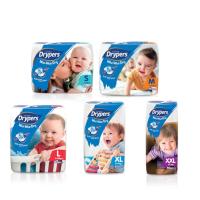 ราคา แพมเพิส Drypers รุ่น Wee Wee Dry ผ้าอ้อมแบบเทป มีหลายไซส์ให้เลือก (21557641342)