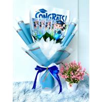 ราคา ช่อธนบัตรรับปริญญา ของขวัญวันรับปริญญา สำหรับใส่แบงค์เอง แถมฟรีการ์ดรับปริญญาทุดช่อ (22569667064)