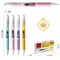 ราคา ปากกาเจล Dong A Q Knock หมึกน้ำเงิน 0 5มม ด้ามสีพาสเทล จำนวน 12 แท่ง (21363254069)