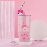ราคา ใหม่ พร้อมส่ง แก้วเก็บความเย็น งานพาสเทล ลายลิขสิทธิ์ Sanrio ขนาด 600 ml แถมหลอด ตุ๊กตา (21917321626)