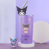 ราคา ใหม่ พร้อมส่ง แก้วเก็บความเย็น งานพาสเทล ลายลิขสิทธิ์ Sanrio ขนาด 600 ml แถมหลอด ตุ๊กตา (21917321625)