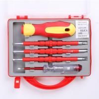 ราคา 5 in 1 insulated multifunctional screwdriver with pen and magnetic electrician insulated screwdriver tool set (22536408441)